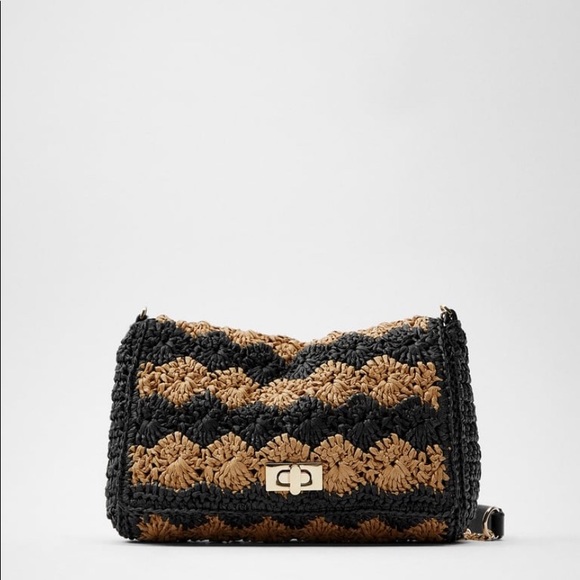Zara Bags Zara Woven Combination Crossbody Bag Poshmark